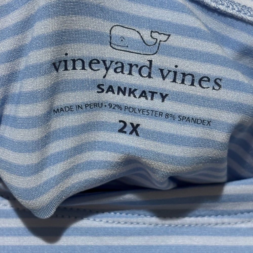 Vineyard Vines Sankaty Boatneck Quick Dry Long Sleeve Top 2X - Picture 3 of 4